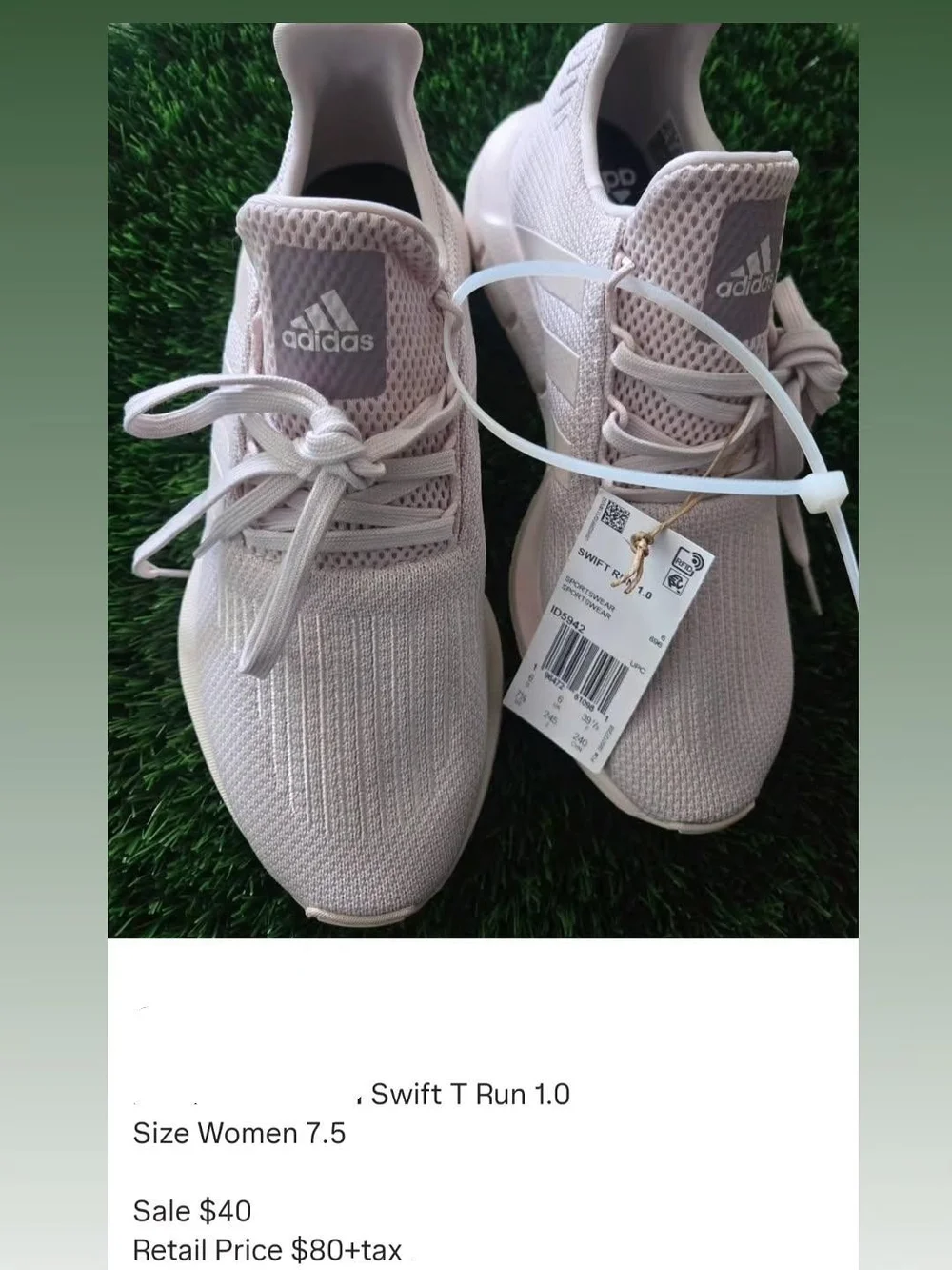 adidas Swift T Run 1.0 Women’s Running Shoes - Light Pink